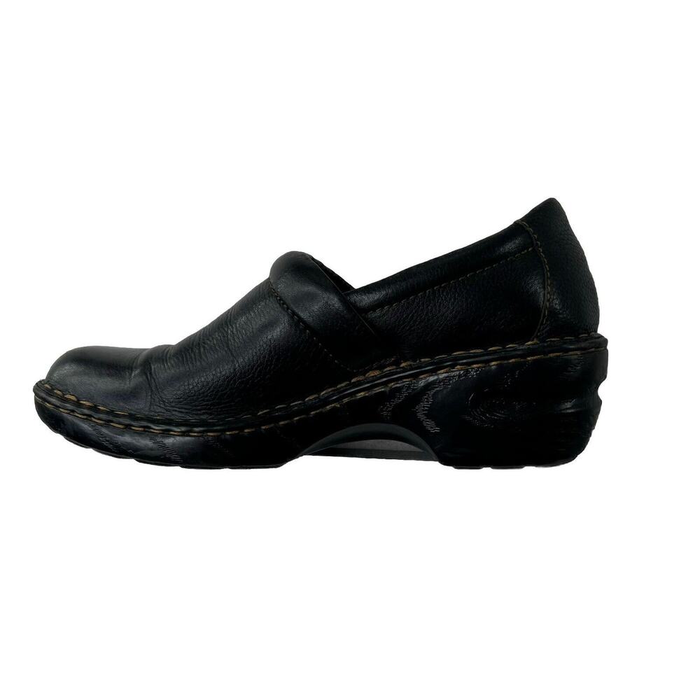 BOC Born Shoes Womens Size 9.5 / 42 Peggy‎ Clogs Black Leather Comfort